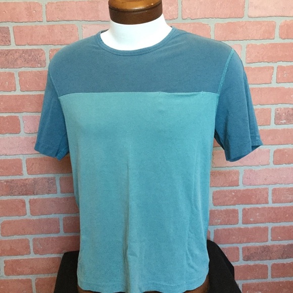 Lululemon mens pocket tee athletic t shirt color block short sleeve - Picture 1 of 3